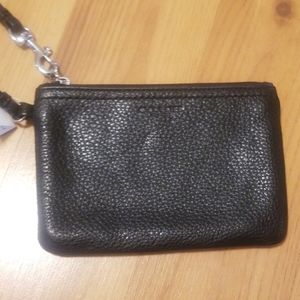 Black coach wristlet